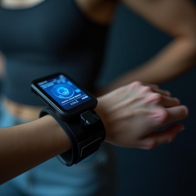 Motion tracking wearable on dancer